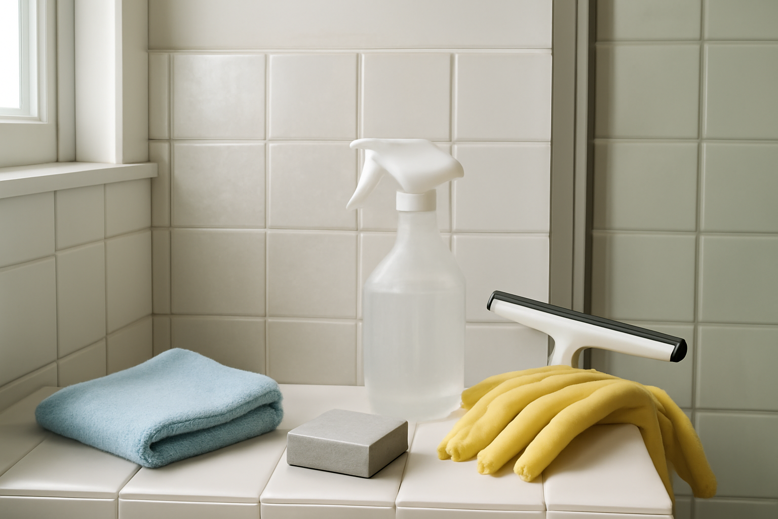 How to Safely Remove Soap Scum Buildup from Bathroom Tiles: A Practical Guide illustration