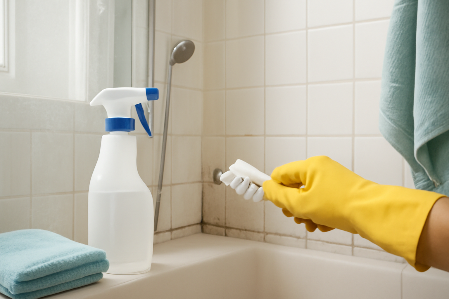 How to Remove Mold Stains from Shower Grout Safely and Effectively illustration