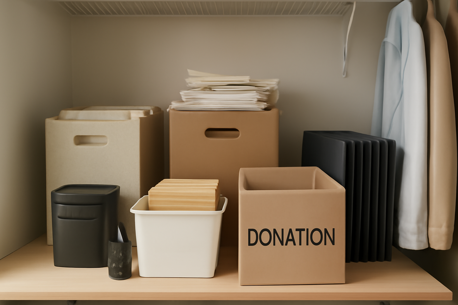 How to Manage Excess Paper Clutter in Closets: A Practical Guide to Organizing Stored Documents illustration