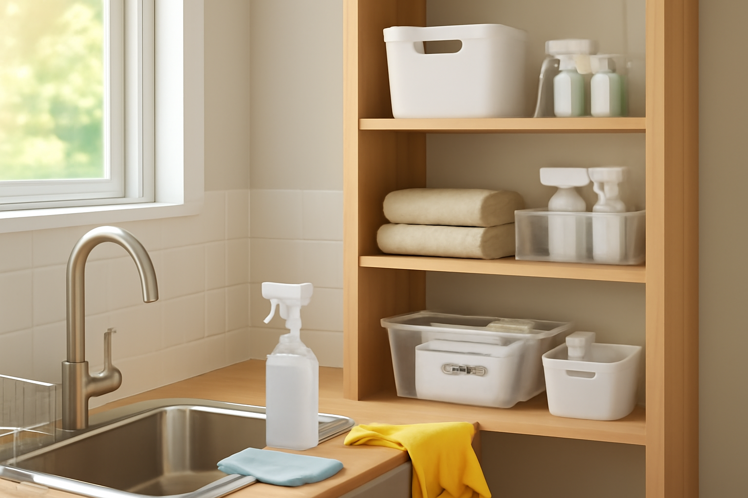 Creating a Compact and Functional Vertical Storage System for Small Spaces illustration
