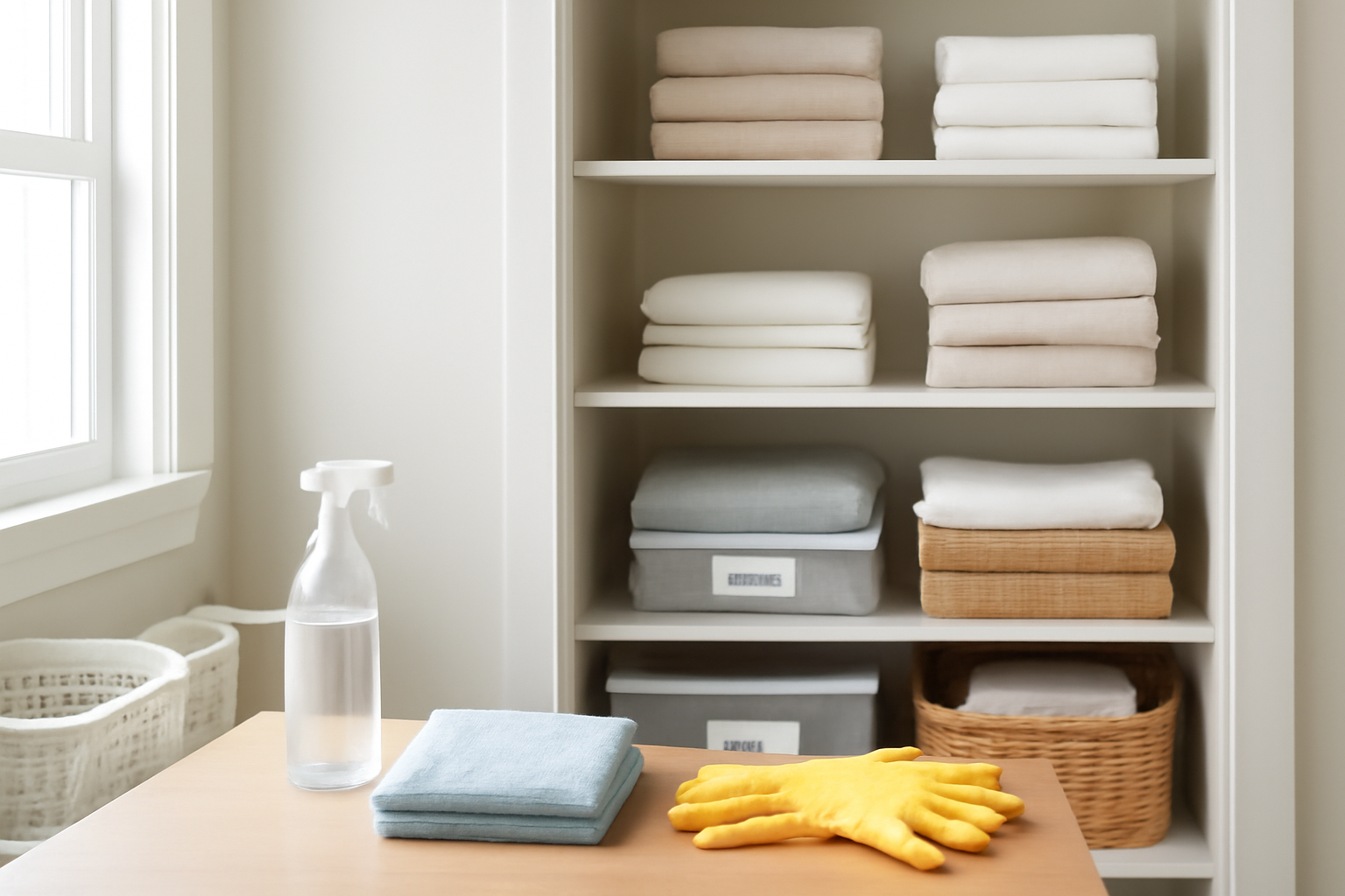 How to Organize a Linen Closet: Step-by-Step Guide for Towels, Sheets, and More illustration