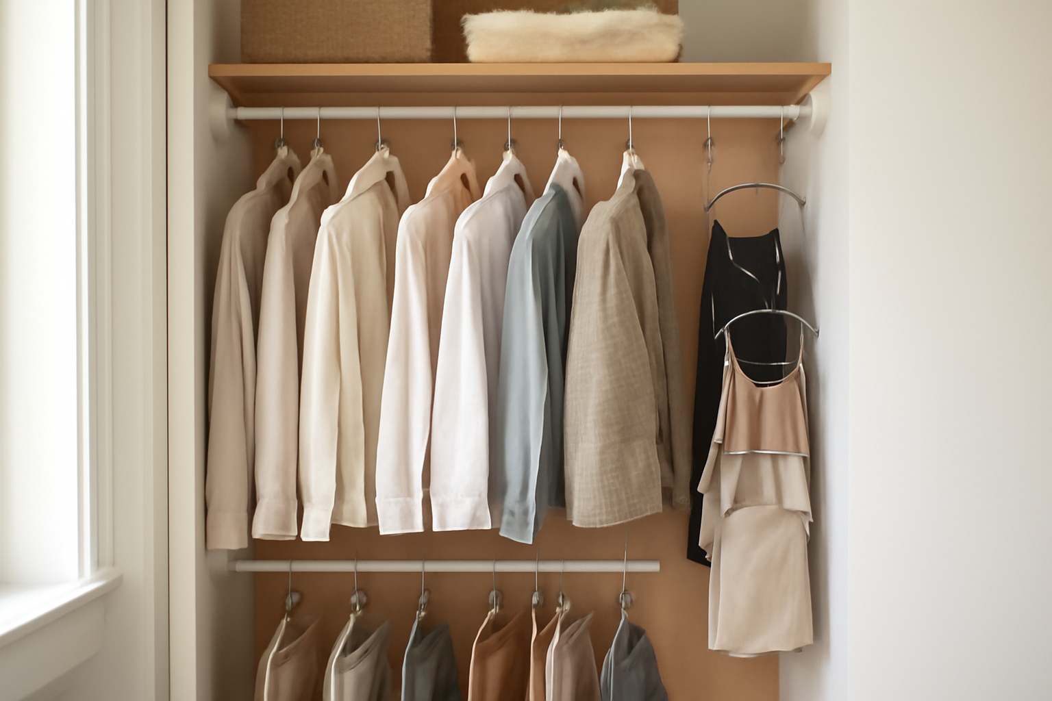 How to Add Extra Hanging Space to a Small Closet Without a Renovation illustration