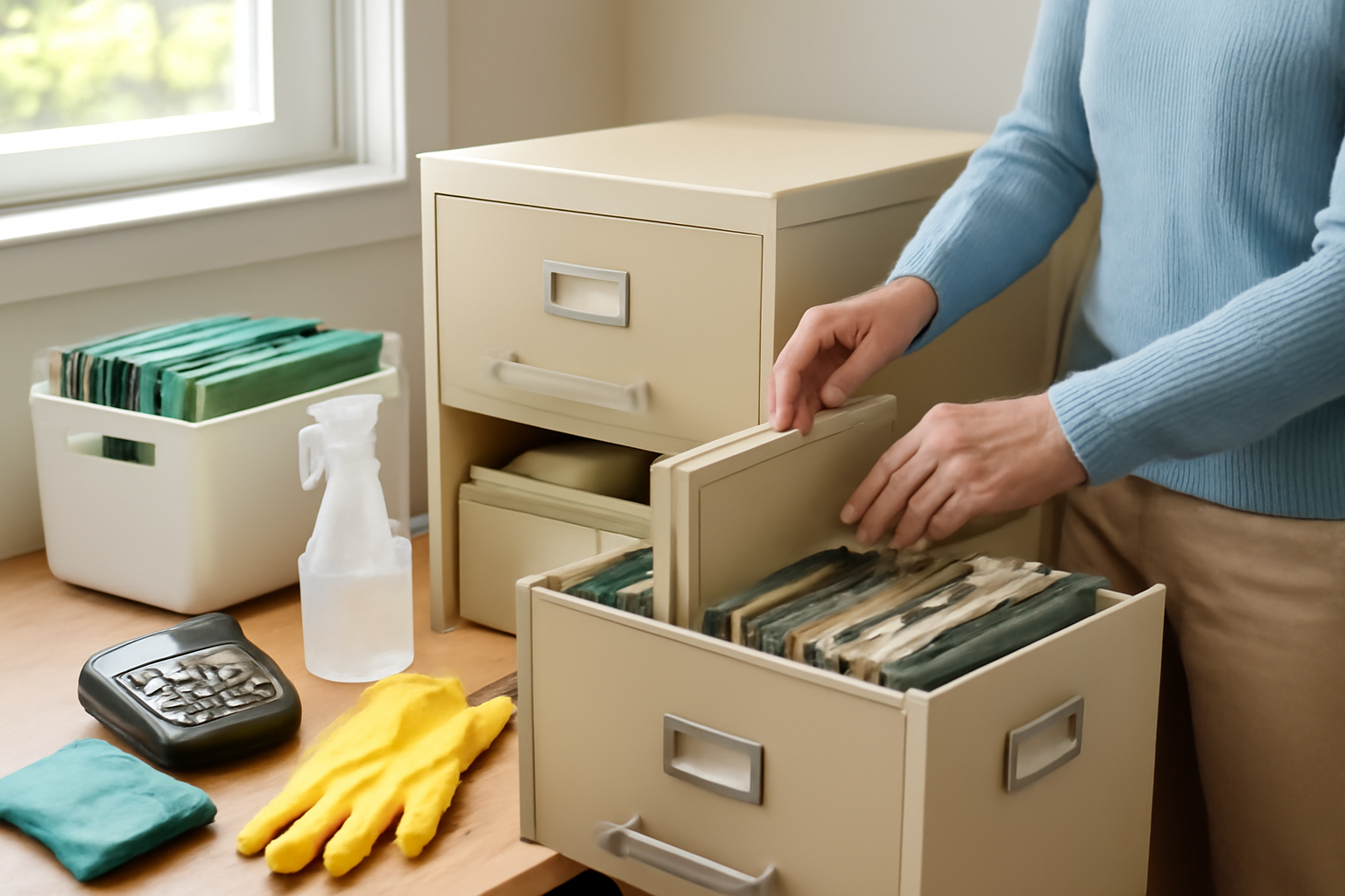 How to Organize a Home Office File Cabinet: A Step-by-Step Guide to Stop Paper Clutter illustration