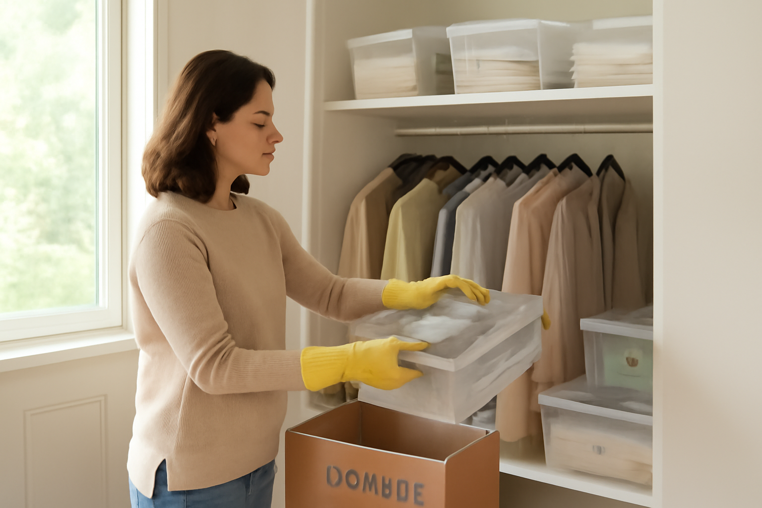 How to Organize a Shared Closet for Couples: A Step-by-Step Guide to Divide and Conquer illustration