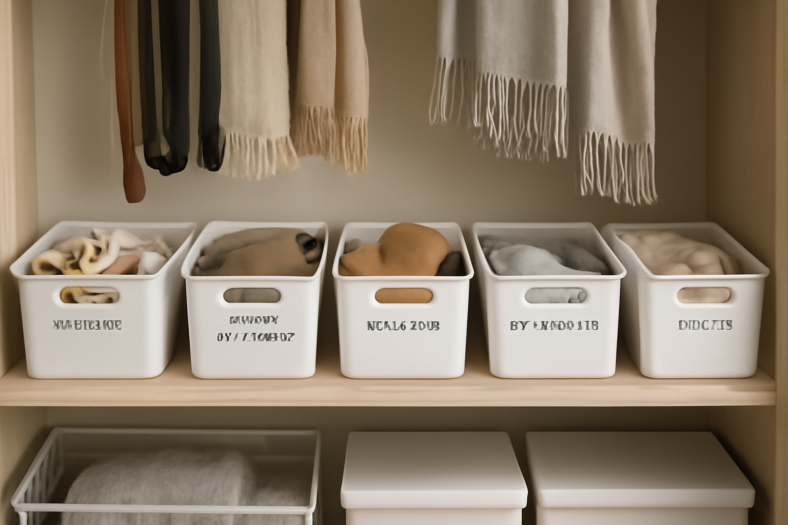 How to Organize Closet Accessories: The 5-Bin Method for Scarves, Belts, Ties, and Jewelry illustration