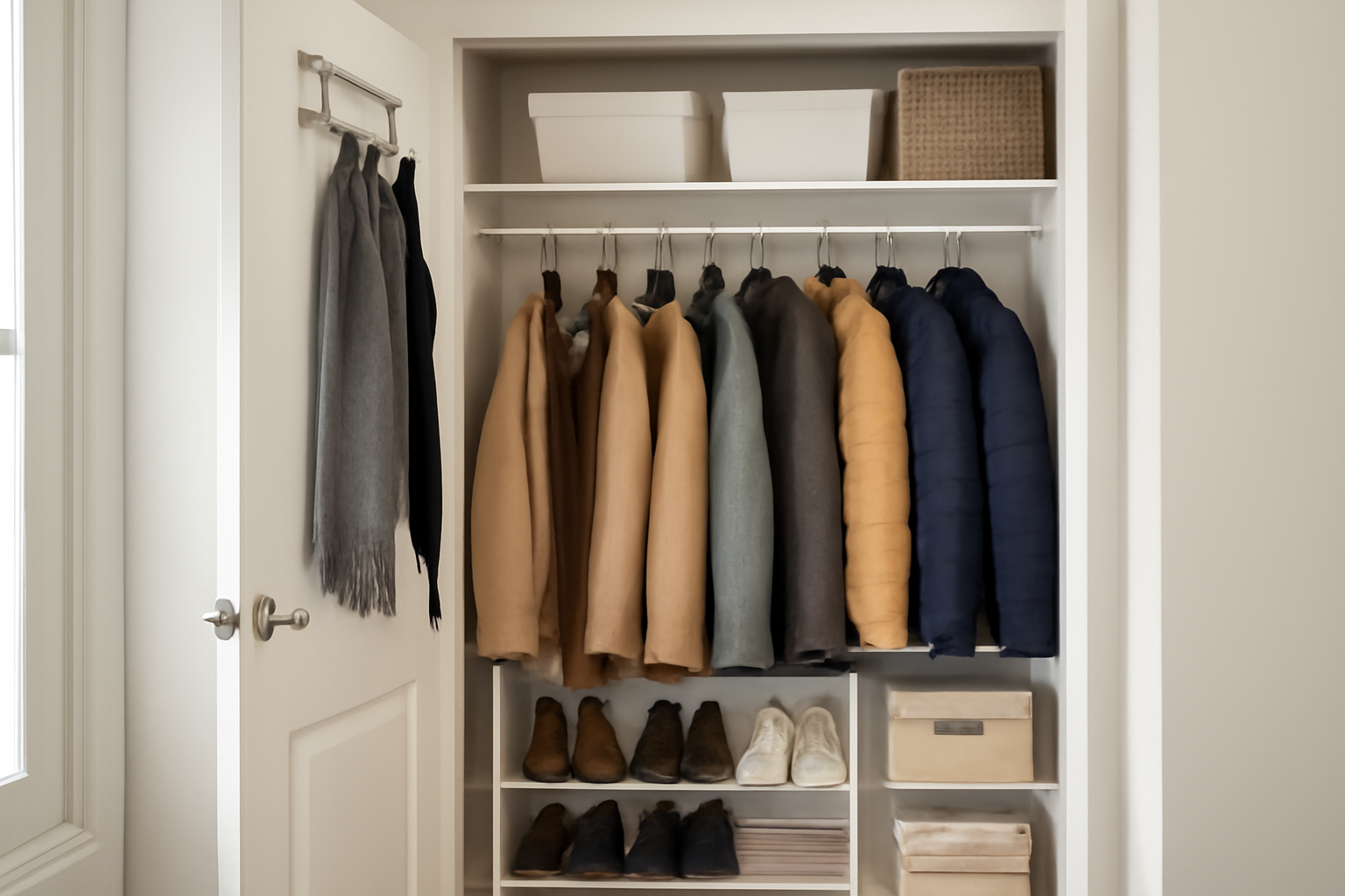 How to Organize an Entryway Coat Closet: Tips for Managing Jackets, Shoes, and Winter Gear in a Small Space illustration