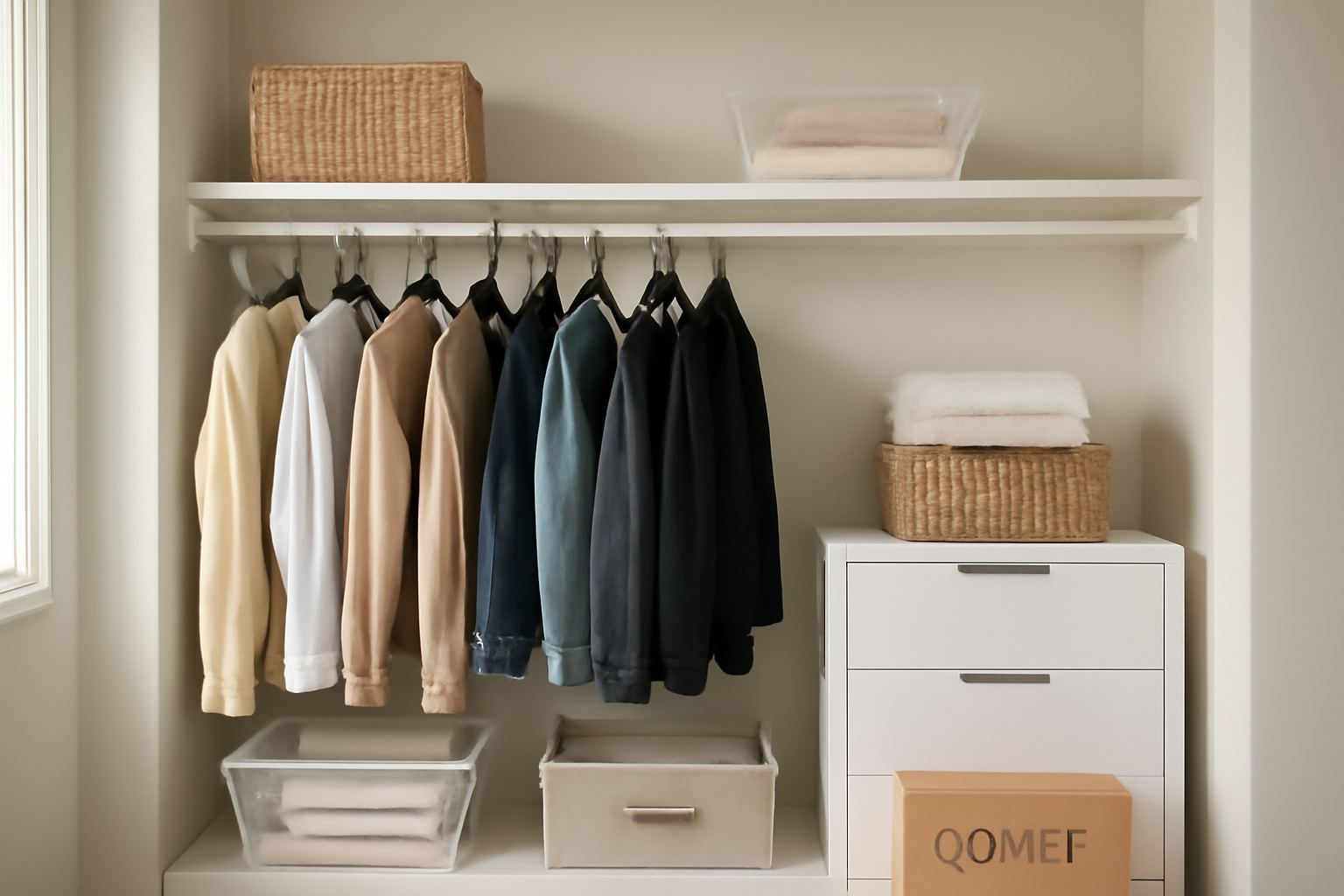 How to Organize a Closet for a Capsule Wardrobe: Simplify Your Clothes Collection in 5 Steps illustration