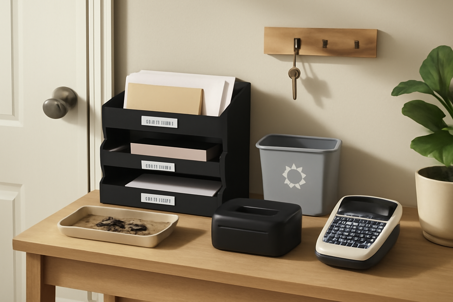 How to Organize Your Entryway Mail Station: Stop Paper Clutter at the Door in 6 Steps illustration