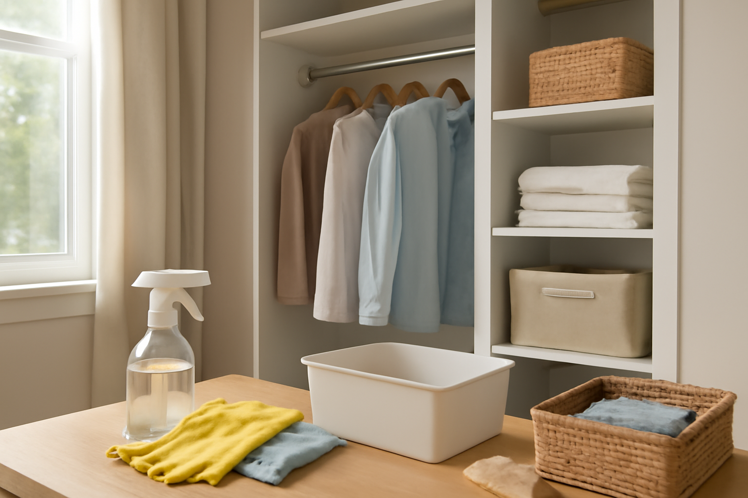 How to Clean and Organize a Closet to Prevent Musty Odors and Mold illustration