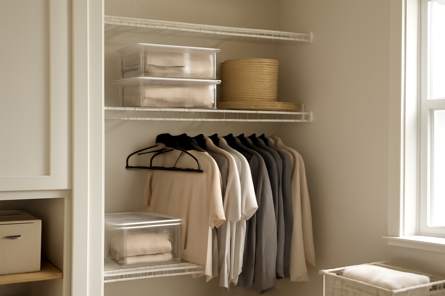 How to Organize a Closet with Wire Shelving: A Step-by-Step Guide to Maximize Storage Without Renovation illustration