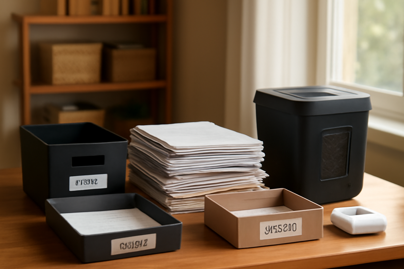 How to Declutter Paper Piles on Your Desk in 15 Minutes a Day: A Step-by-Step Guide to a Paper-Free Workspace illustration