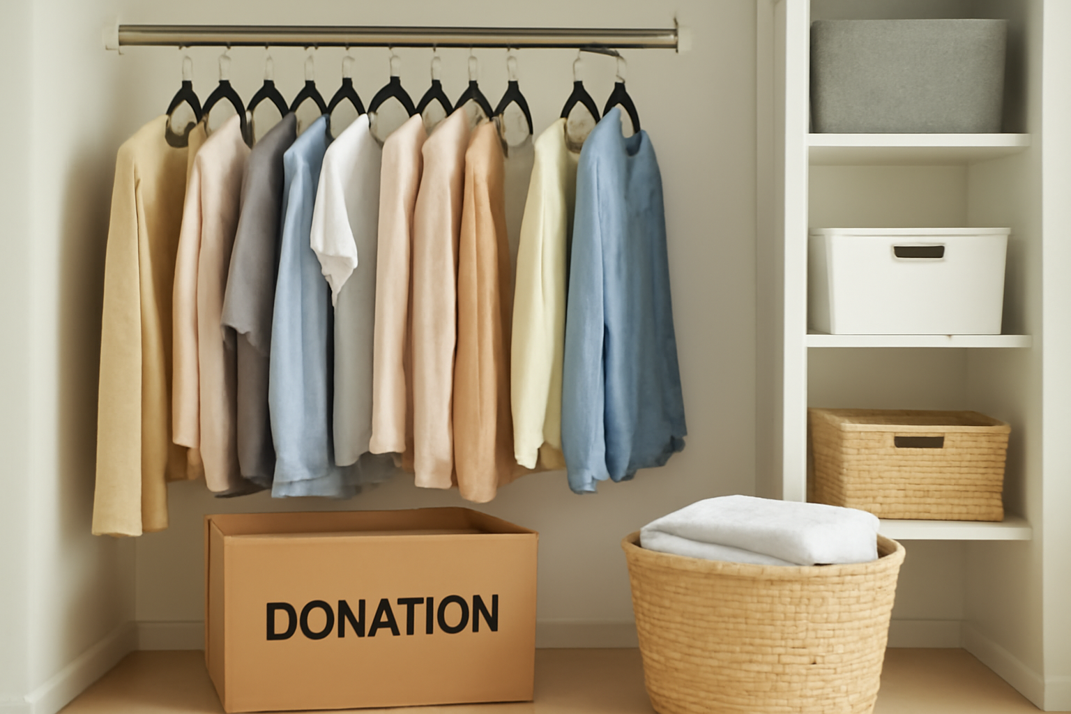 How to Use the Hanger Trick to Declutter Your Closet: A Step-by-Step Guide illustration