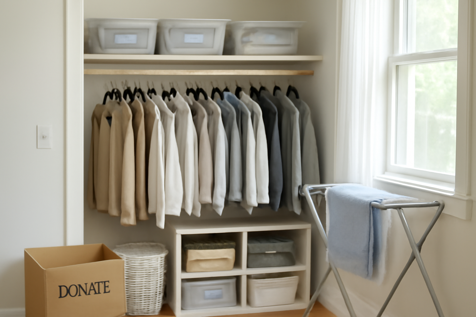 How to Organize a Shared Closet for Two People: A Step-by-Step Guide to Maximize Space and Reduce Arguments illustration